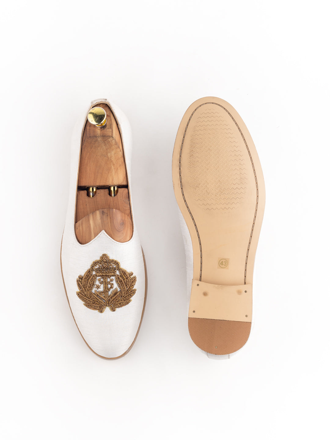 Rossa Lush Cream Ethnic Men Mojari shoes