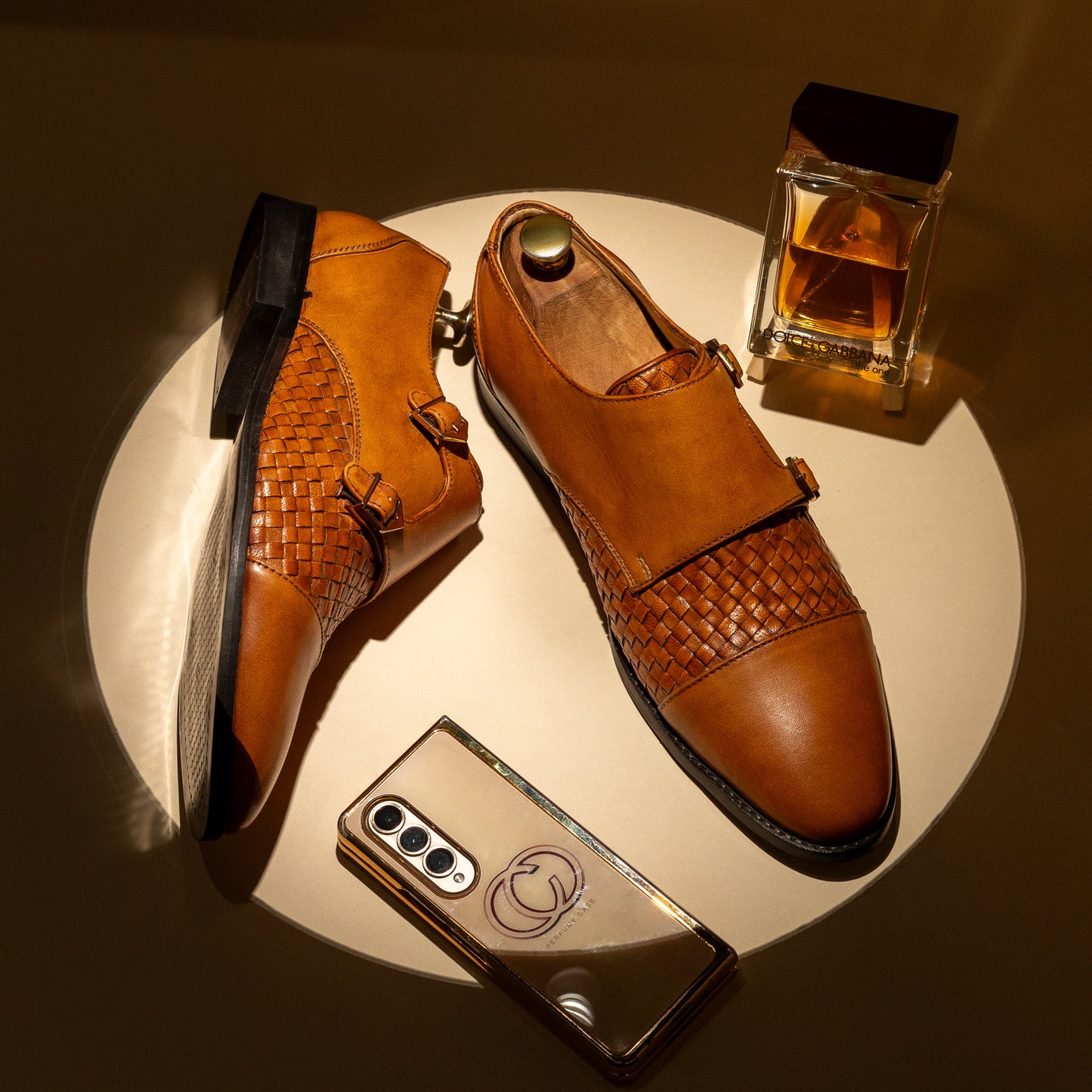 Nitorious Miyake Premium Lux Double Strap Monk Shoes For Men