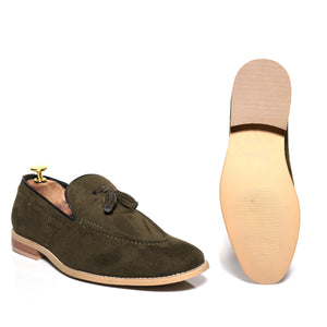 Morsino Velour Loafers Shoes For Men