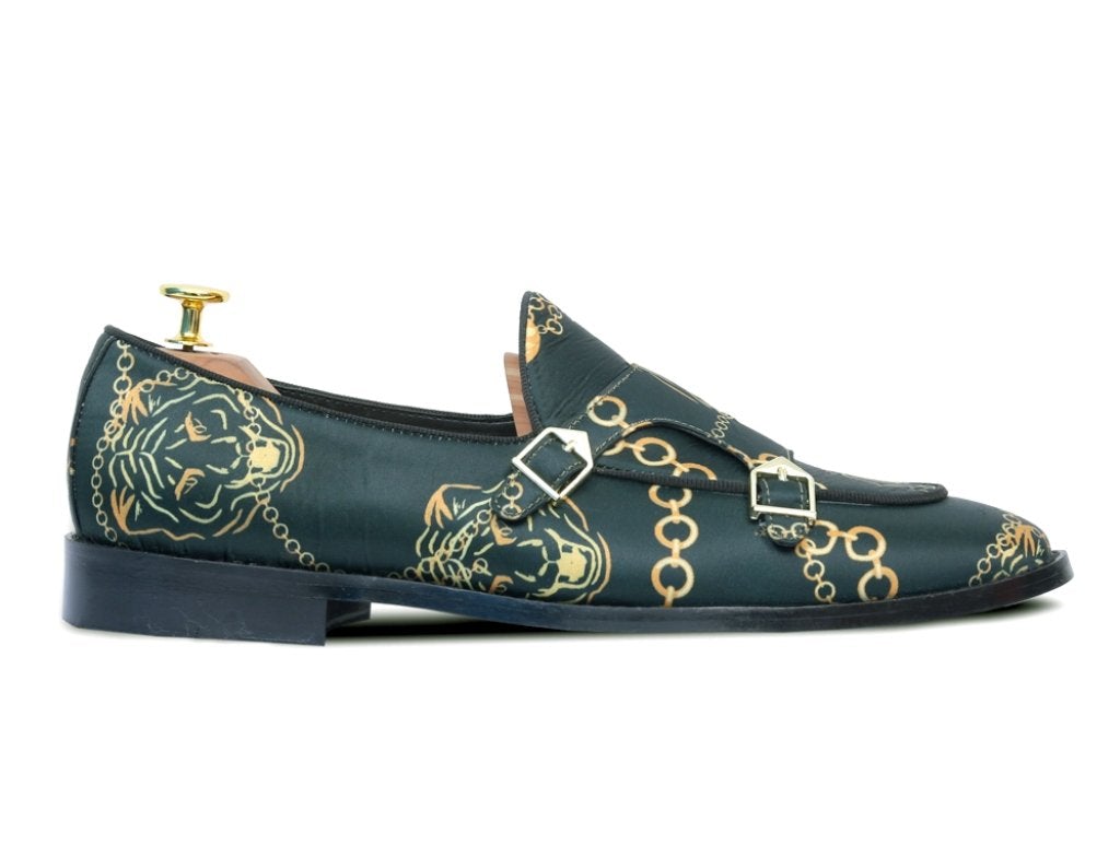Tommaso Intenso Batwing Double Strap Custom Made Monk Shoes For Men