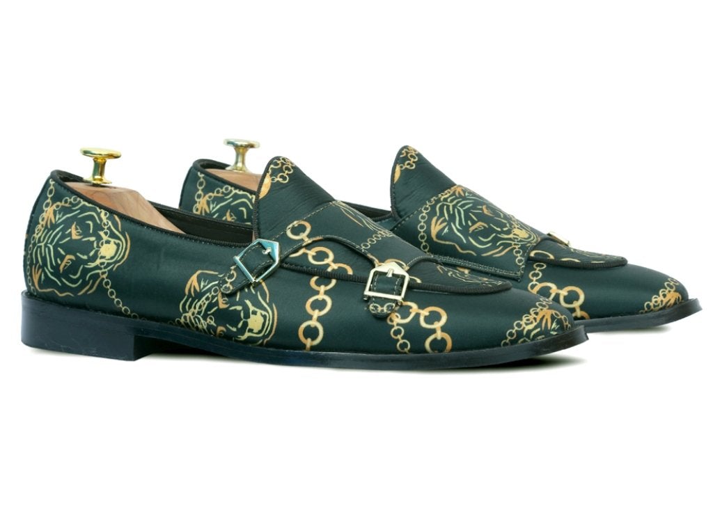 Tommaso Intenso Batwing Double Strap Custom Made Monk Shoes For Men