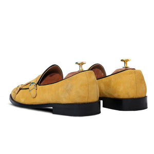 Santorini Riccardo Batwing Limited Edition Double Strap Monk Shoes For Men