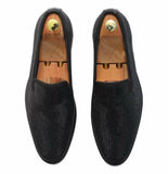 Super Glamourous Diamond Studded Party Slipon Loafers Shoes For Men