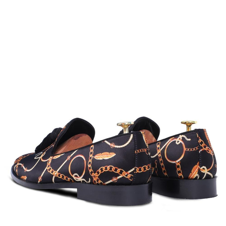 Florid Eljebel Radica Bullion Tassel Loafers Shoes For Men