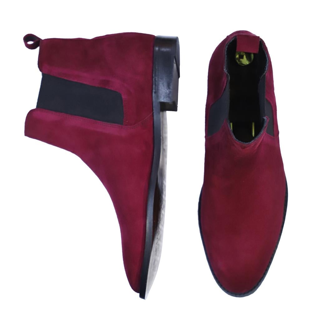 Intimate Love Corine Wine Chelsea Boot For Men