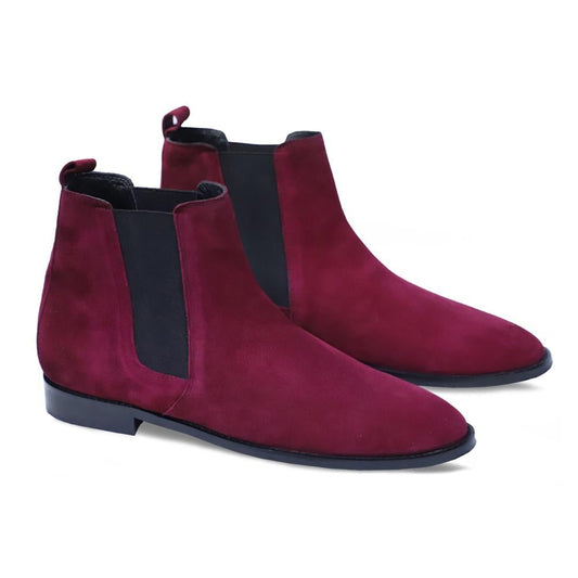 Intimate Love Corine Wine Chelsea Boot For Men