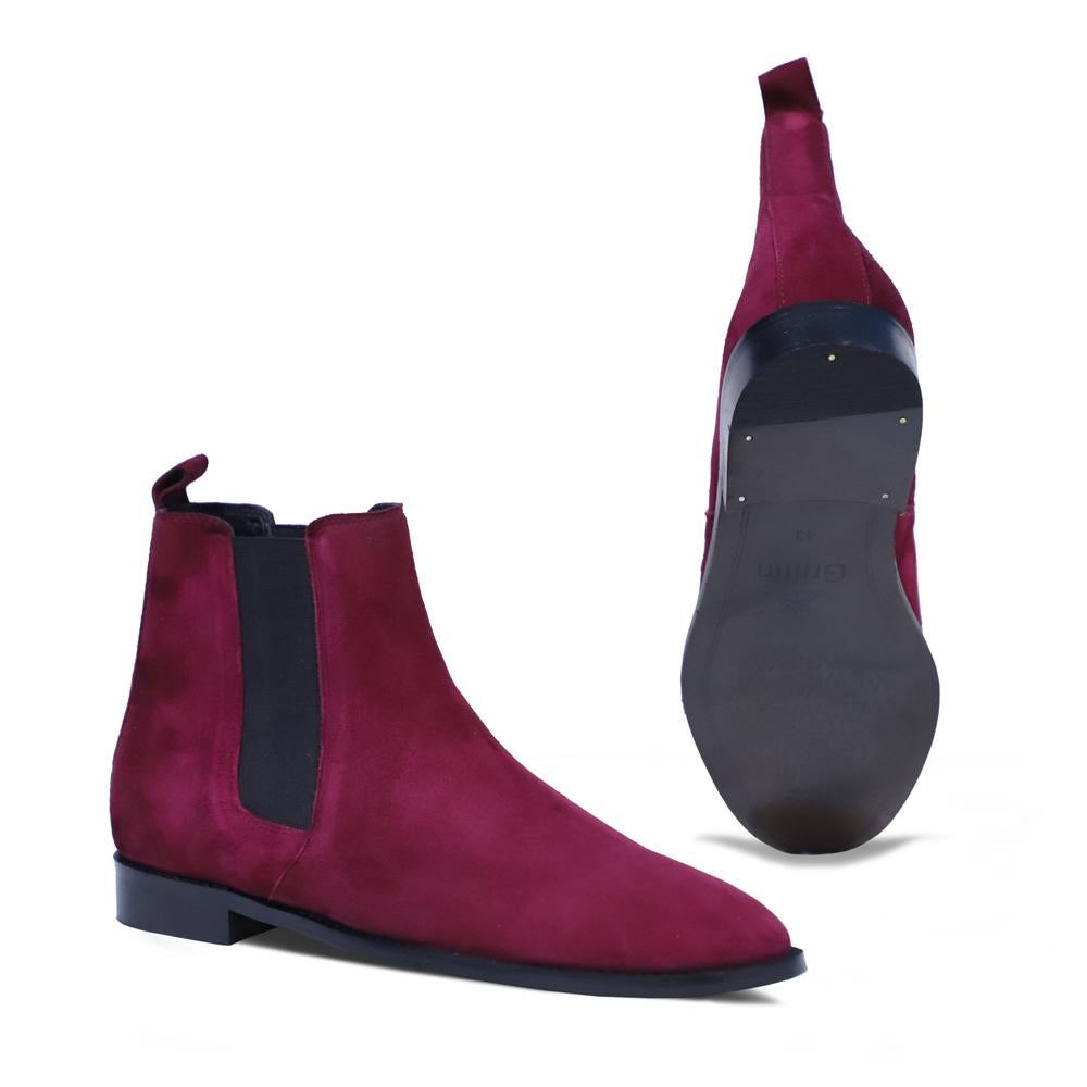 Intimate Love Corine Wine Chelsea Boot For Men