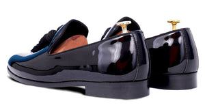 Versatile Glossy Bullion Tassel Loafer Shoes For Men