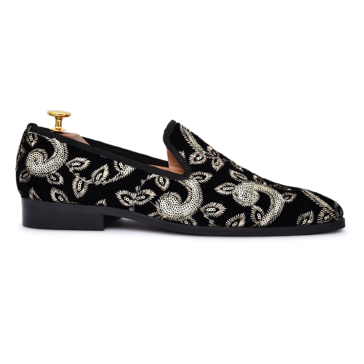Supreme Stomper Sequin Velvet Slipon Loafers For Men