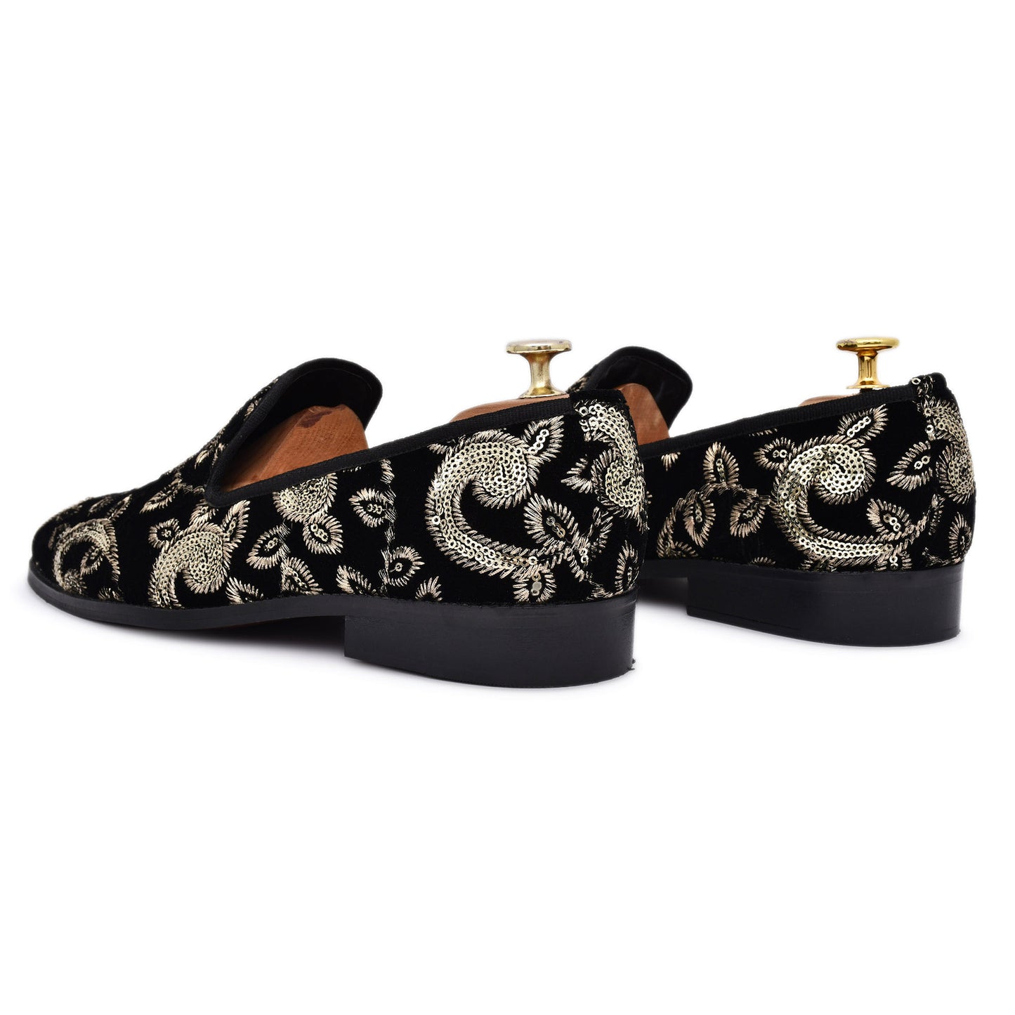 Supreme Stomper Sequin Velvet Slipon Loafers For Men