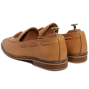 Cigar Belarus Calfskin Leather Loafers For Men