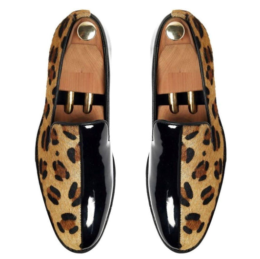 Kiltye Ponyhair Slipon Loafers For Men