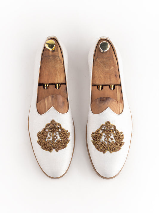 Rossa Lush Cream Ethnic Men Mojari shoes