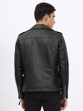Temptation Men Biker Jacket: Unleash Your Edge in Black with Bold Zip Design 🏍️