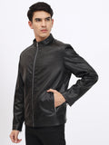 Nior Men Straight Collar Jacket: Timeless Sophistication in Black ⚫🕶️
