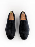Dapper Diaz Black Diamond Studded loafer for men