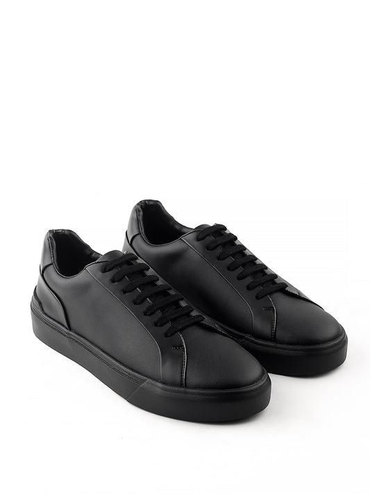 DAPPER DONA LOW TOP BLACK SNEAKERS