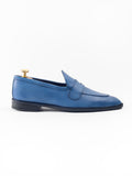 Tam Dao Aqua Blue Luxury Penny Loafers For Men