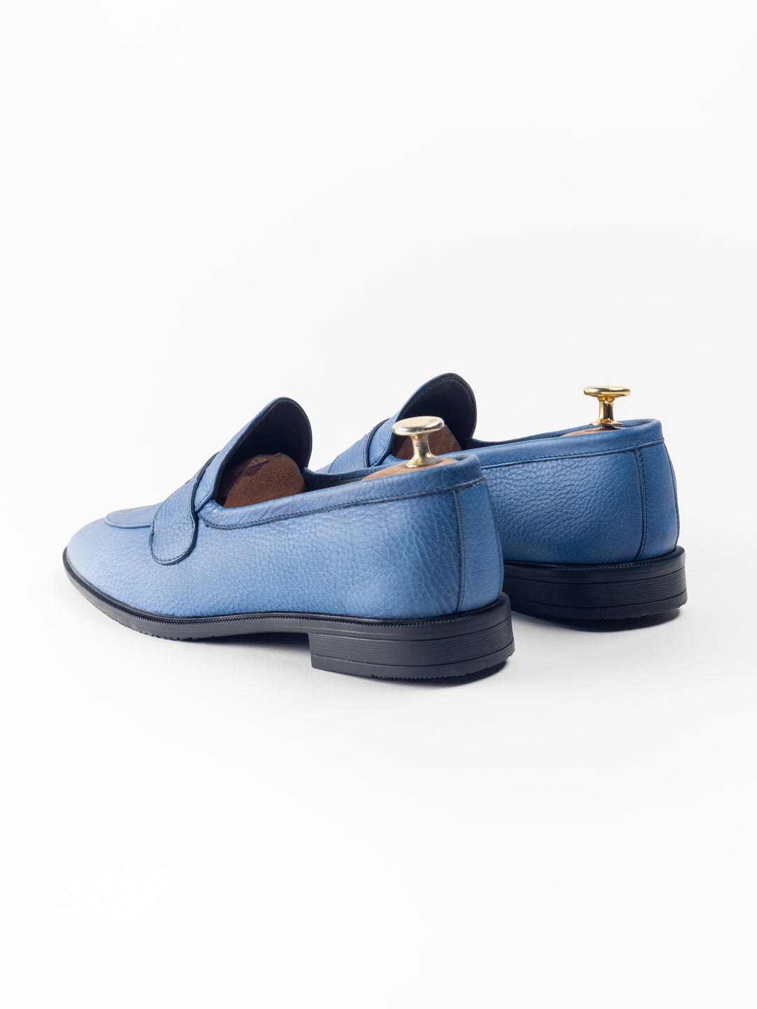 Tam Dao Aqua Blue Luxury Penny Loafers For Men