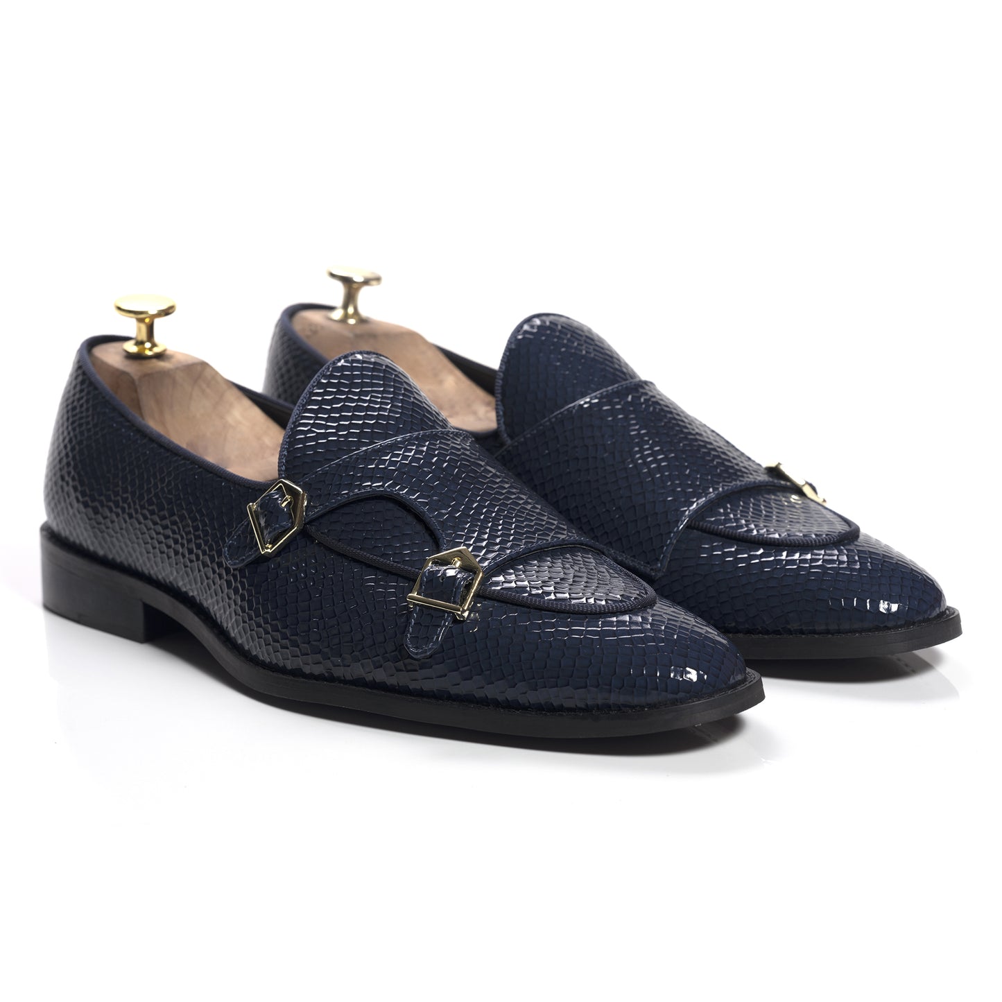 Elie Idole Nord Sundown Batwing Double Strap Monk Shoes For Men