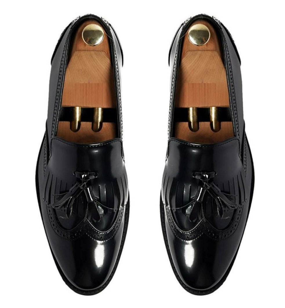 Romeo Toledo Black Loafers Shoes For Men