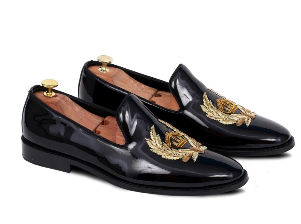 Roseate Gold Signature Date Night Slipon Loafers Shoes For Men