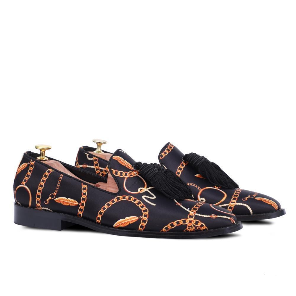 Florid Eljebel Radica Bullion Tassel Loafers Shoes For Men