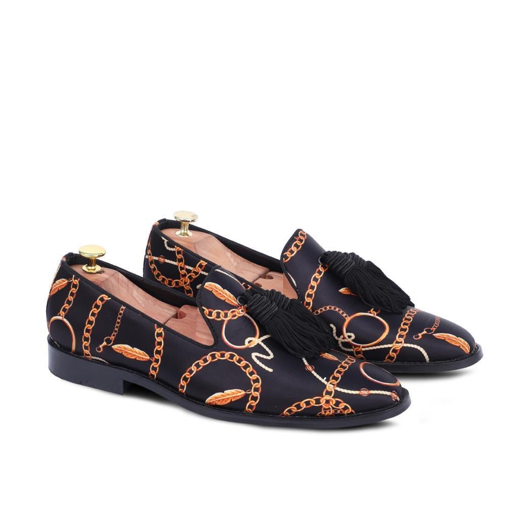 Florid Eljebel Radica Bullion Tassel Loafers Shoes For Men